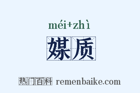 媒质是什么意思的图片